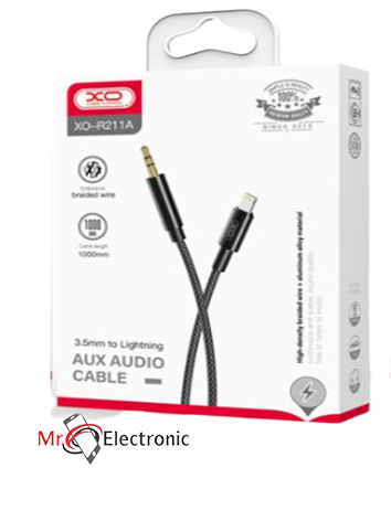 Xo Cable Audio Nb R A Lightning To Aux Jack Mm Cm Black Mr