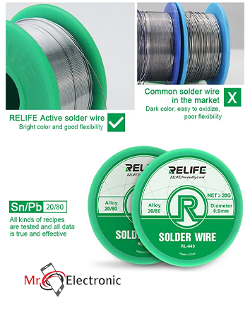 RELIFE RL-440 Soldering Wire 0.3mm 40G - Mr. Electronic | Phone ...